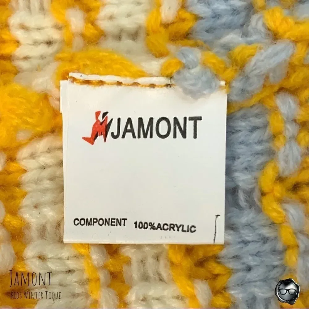 KID’S SINGLE-POM BEANIE FOR KIDS IN SUNDANCE YELLOW WINTER SKI HAT BRIGHT POMPOM
